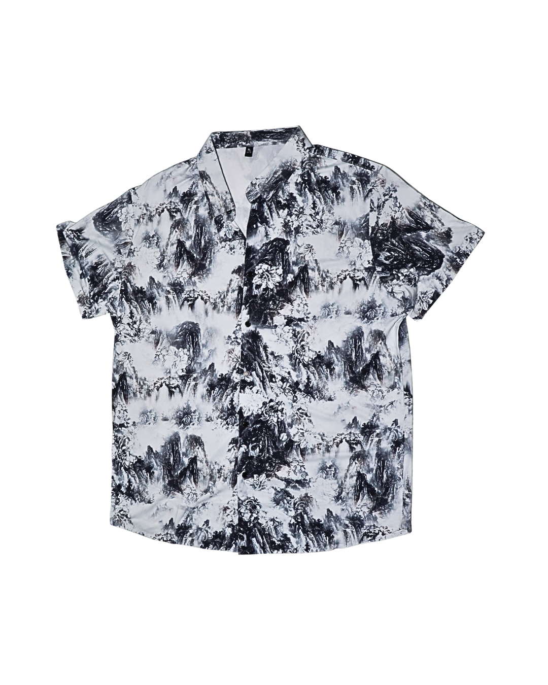 FLOWER PRINT HALF SHIRT